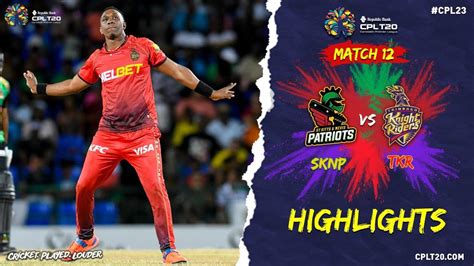 St Kitts And Nevis Patriots vs Trinbago Knight Riders, 3rd Match.